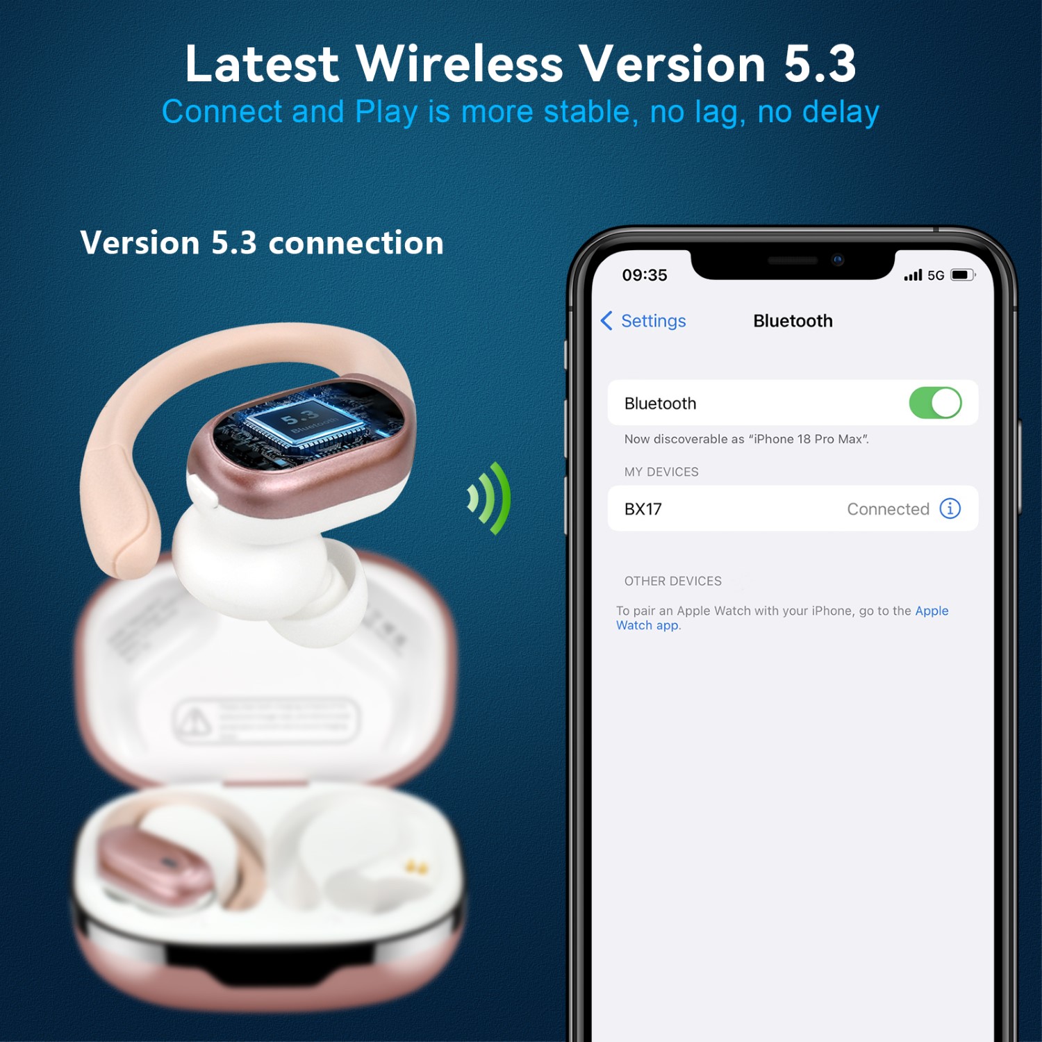 TEKKYS TWS BX17, Wireless Sports Earbuds, Sports Headphones, Audio Accessories, Bluetooth Earbuds